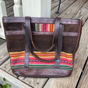 Gently used Manta Boho tote from Bolivia